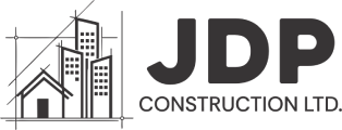 JDP Construction LTD header logo for website navigation and brand identity.