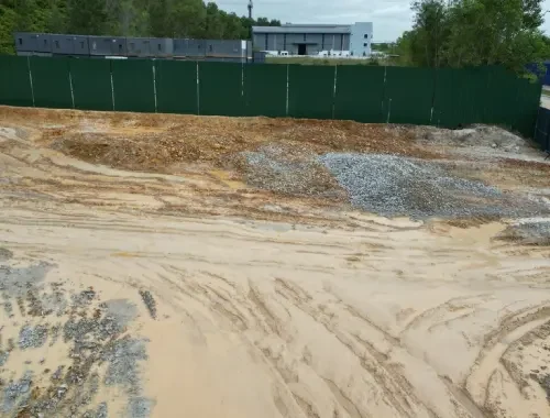 Clean and organised construction site ready for safe project delivery