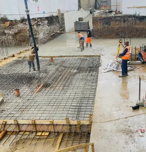Construction work carried out to approved drawings and engineering details
