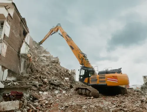 Demolition services for residential and selected commercial construction projects in London.